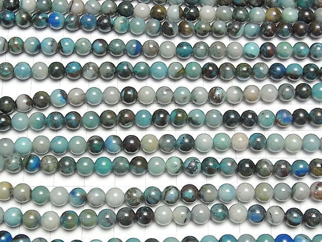 [Video]Chrysocolla AA++ Round 6mm half or 1strand beads (aprx.15inch/38cm)