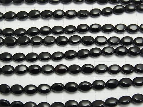 1strand $6.79! Onyx  Oval 8x6x4mm 1strand beads (aprx.15inch/38cm)