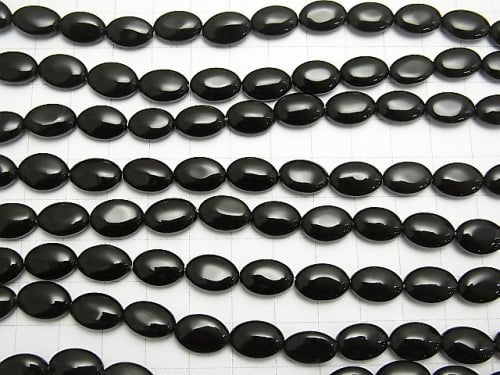 [Video]Onyx Oval 12x8x5mm 1strand beads (aprx.15inch/36cm)