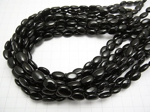 [Video]Onyx Oval 12x8x5mm 1strand beads (aprx.15inch/36cm)