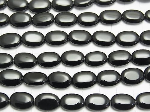 [Video]Onyx Oval 14x10x4mm 1strand beads (aprx.15inch/36cm)