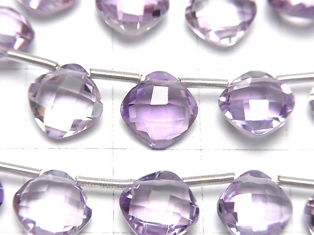 [Video] High Quality Brazilian Pink Amethyst AAA Diamond Shape 9 x 9 mm half or 1 strand (20 pcs)