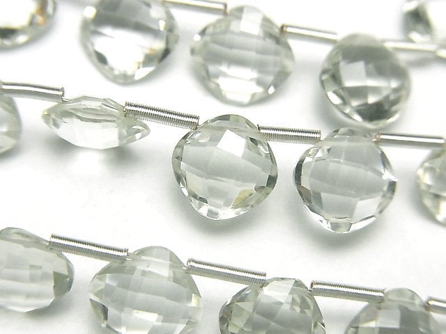 Diamond, Green Amethyst Gemstone Beads