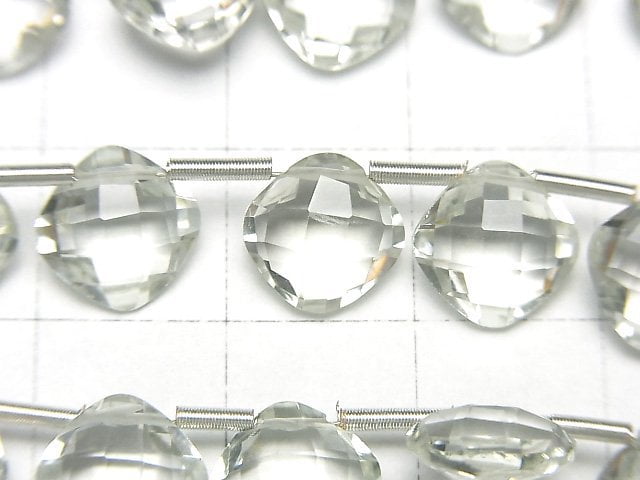 [Video] High Quality Brazil Green Amethyst AAA Diamond Shape (Cushion Cut) 9x9mm half or 1strand (18pcs)