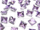 [Video]High Quality Amethyst AAA Loose stone Princess cut 8x8mm 3pcs