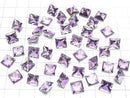 [Video]High Quality Amethyst AAA Loose stone Princess cut 8x8mm 3pcs