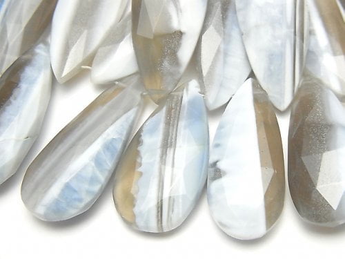 Faceted Briolette, Opal, Pear Shape Gemstone Beads