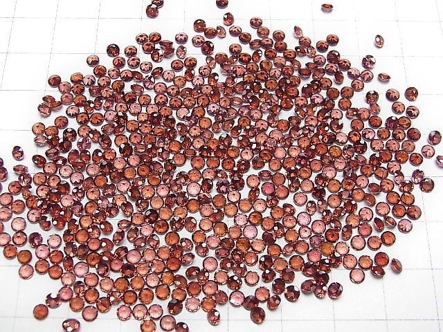 [Video] High Quality Mozambique Garnet AAA Loose stone Round Faceted 3x3x2mm 20pcs