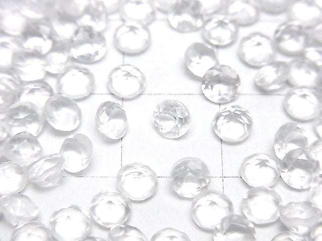 [Video]High Quality Milky Quartz AAA Loose stone Round Faceted 4x4mm 5pcs