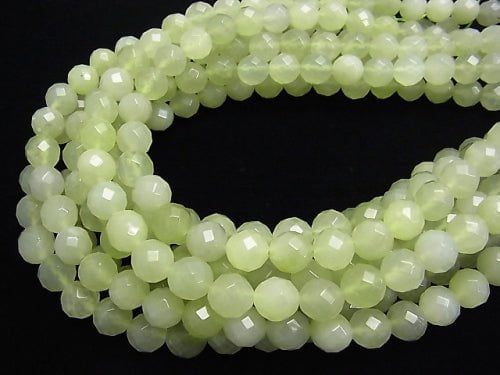 1strand $9.79! New Jade 64Faceted Round 10mm 1strand beads (aprx.15inch / 36cm)