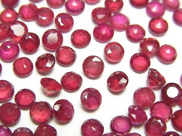 Ruby, Undrilled (No Hole) Gemstone Beads