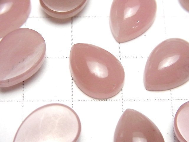 [Video]Guava Quartz AAA Pear shape Cabochon 14x10mm 2pcs