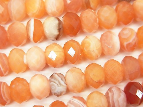 Carnelian, Roundel Gemstone Beads