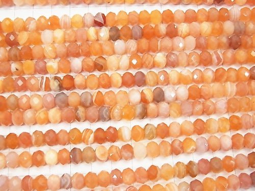 High Quality! Mix Carnelian Faceted Button Roundel 8 x 8 x 6 mm half or 1 strand beads (aprx. 15 inch / 37 cm)