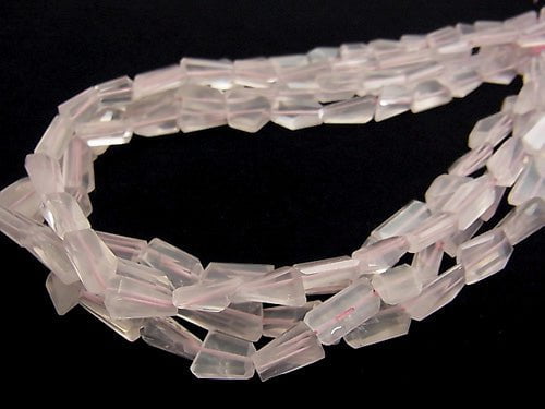 High Quality Rose Quartz AAA- Faceted Nugget  half or 1strand beads (aprx.15inch/38cm)