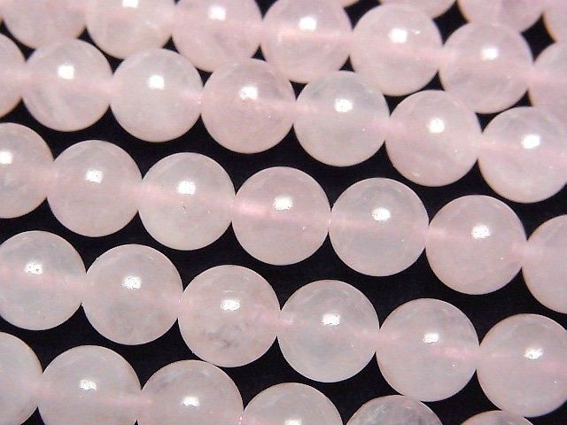 [Video] Madagascar Rose Quartz AA++ Round 8mm 1-strand beads (approx. 15 inches/36 cm)