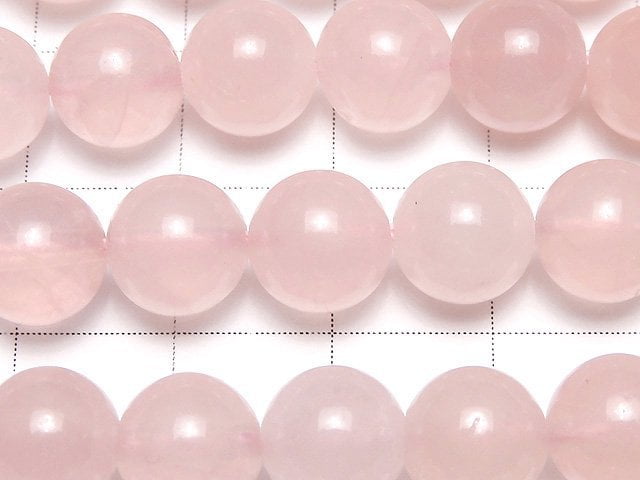 [Video] Madagascar Rose Quartz AA ++ Round 8mm 1strand beads (aprx.15inch / 37cm)