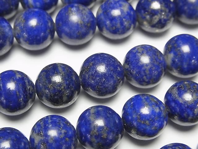 [Video] Lapislazuli AA+ Round 10mm half or 1-strand beads (approx. 15 inches/36 cm)