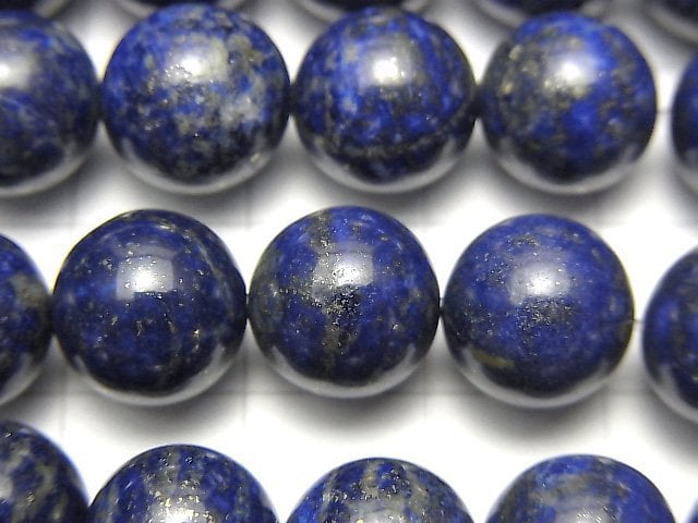 [Video] Lapis lazuli AA+ Round 10mm half or 1strand beads (aprx.15inch / 37cm)