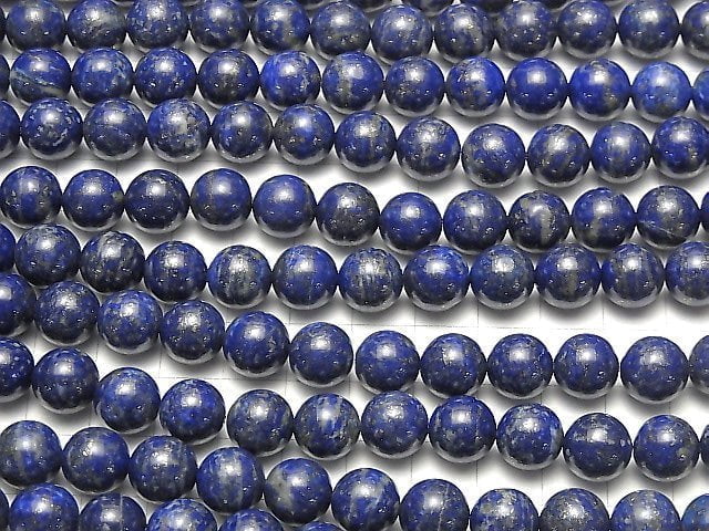 [Video] Lapis lazuli AA+ Round 10mm half or 1strand beads (aprx.15inch / 37cm)