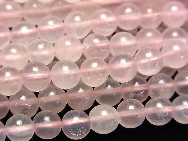 Rose Quartz, Round Gemstone Beads