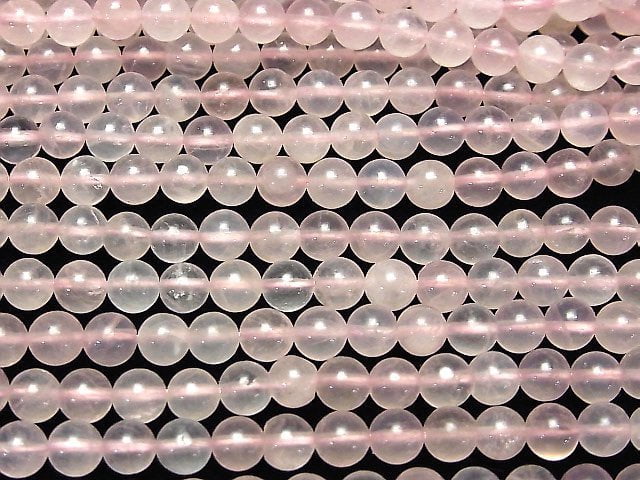 [Video] Rose Quartz AA++ Round 6mm 1strand beads (aprx.15inch/37cm)