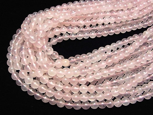 [Video] Rose Quartz AA++ Round 6mm 1strand beads (aprx.15inch/37cm)