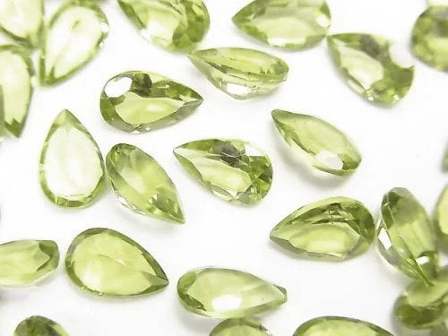 Pear Shape, Peridot, Undrilled Gemstone Beads