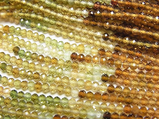 Roundel, Tourmaline Gemstone Beads