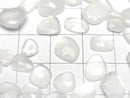 [Video]High Quality White Moonstone AAA Loose stone Freeform Single Sided Rose Cut 5pcs