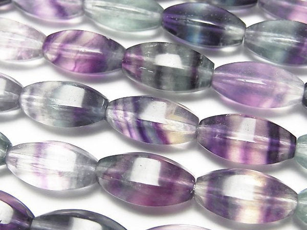 Fluorite, Rice Gemstone Beads