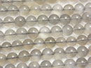 Gray Moonstone AAA Round 6 mm half or 1 strand beads (aprx.15 inch / 38 cm)