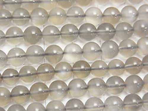 Gray Moonstone AAA Round 6 mm half or 1 strand beads (aprx.15 inch / 38 cm)