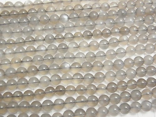 Gray Moonstone AAA Round 6 mm half or 1 strand beads (aprx.15 inch / 38 cm)