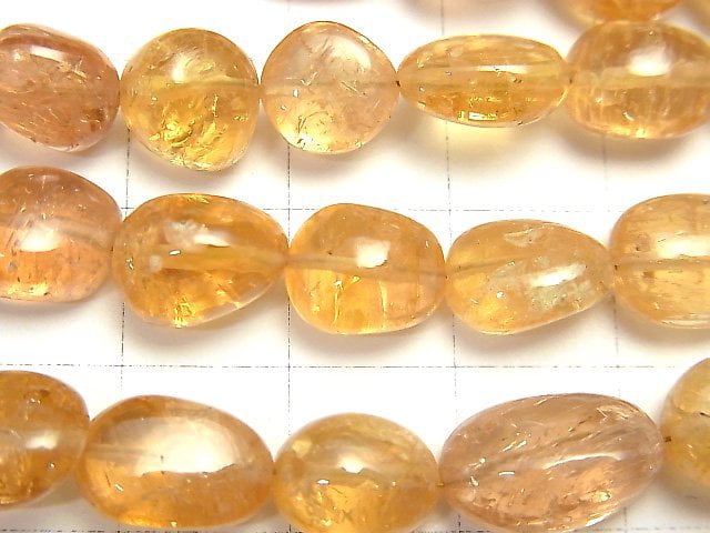 [Video] High Quality Imperial Topaz AAA - AAA - Nugget half or 1strand beads (aprx.16 inch / 40 cm)