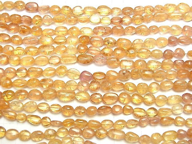 [Video] High Quality Imperial Topaz AAA - AAA - Nugget half or 1strand beads (aprx.16 inch / 40 cm)