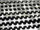 [Video] High quality white Shell Cross 8x8x3mm 1/4 or 1strand beads (aprx.15inch/38cm)