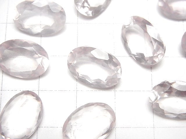 [Video]High Quality Rose Quartz AAA Loose stone Oval Faceted 14x10mm 2pcs