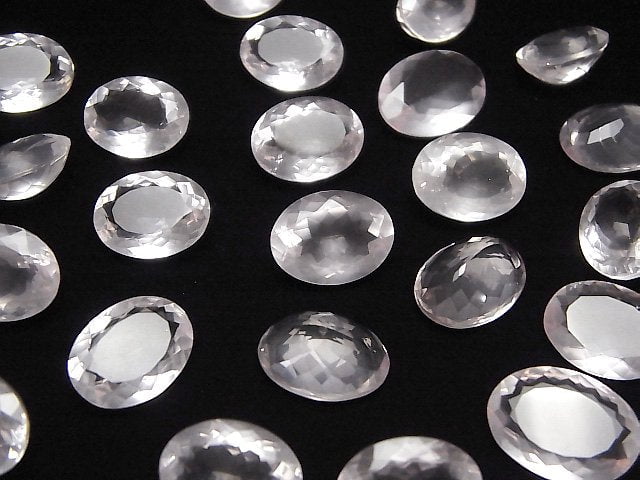 [Video]High Quality Rose Quartz AAA Loose stone Oval Faceted 16x12mm 2pcs