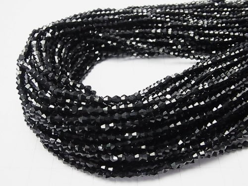 High Quality Black Spinel AAA - 16Faceted 4mm 1strand beads (aprx.15inch / 37cm)