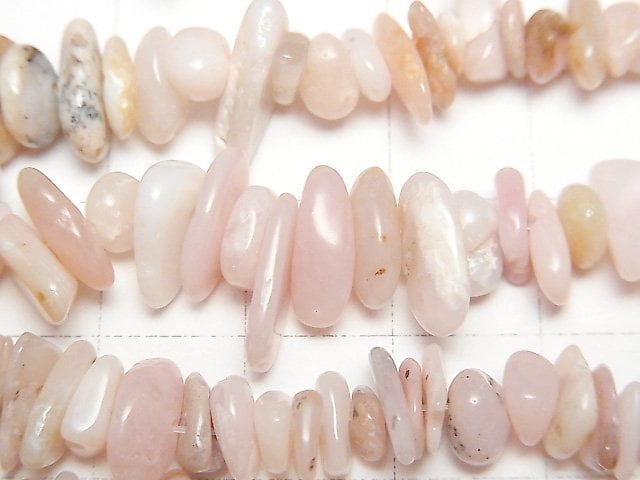 [Video]Pink Opal AA++ Chips (Small Nugget ) 1strand beads (aprx.31inch/78cm)