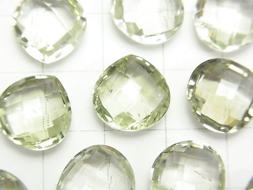 High Quality Green Amethyst AAA - AAA - Undrilled Chestnut Shape 12 x 12 x 6 mm 3 pcs $9.79!