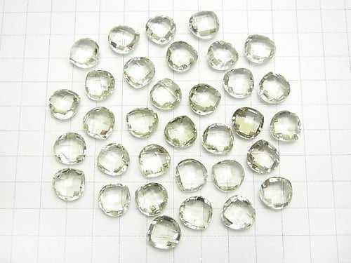 High Quality Green Amethyst AAA - AAA - Undrilled Chestnut Shape 12 x 12 x 6 mm 3 pcs $9.79!