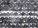 High Quality!  Iolite AA Faceted Round 4mm  1strand beads (aprx.15inch/36cm)