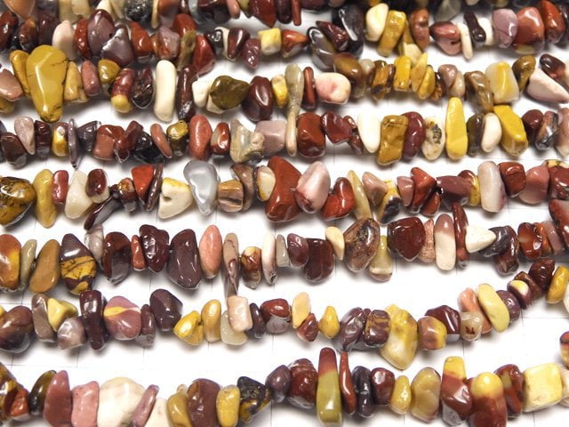 [Video] Mookaite Chips (Small Nugget) 1strand beads (aprx.31inch / 78cm)