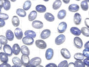 [Video]High Quality Tanzanite AA++ Oval Cabochon 6x4mm 5pcs