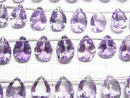 [Video]High Quality Amethyst AAA Pear shape Faceted 10x7mm half or 1strand (18pcs )