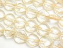 Champagne Quartz, Heart Gemstone Beads