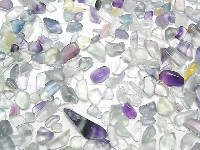 Multicolor Fluorite AA++ Undrilled Chips 100g