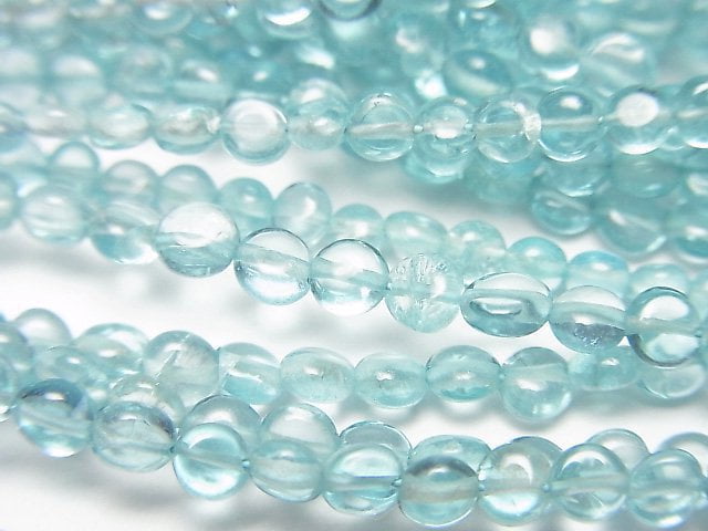 Apatite, Coin Gemstone Beads